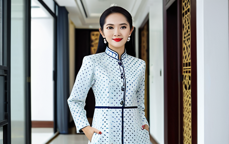 Modern Vietnamese Businesswoman**
"A professional Vietnamese businesswoman in a modest, stylish *áo dài* (traditional Vietnamese dress) suitable for a business meeting, standing confidently in a modern co-working space in Ho Chi Minh City, fully clothed, appropriate attire, safe for work, perfect anatomy, natural proportions, professional photography, high quality."
**