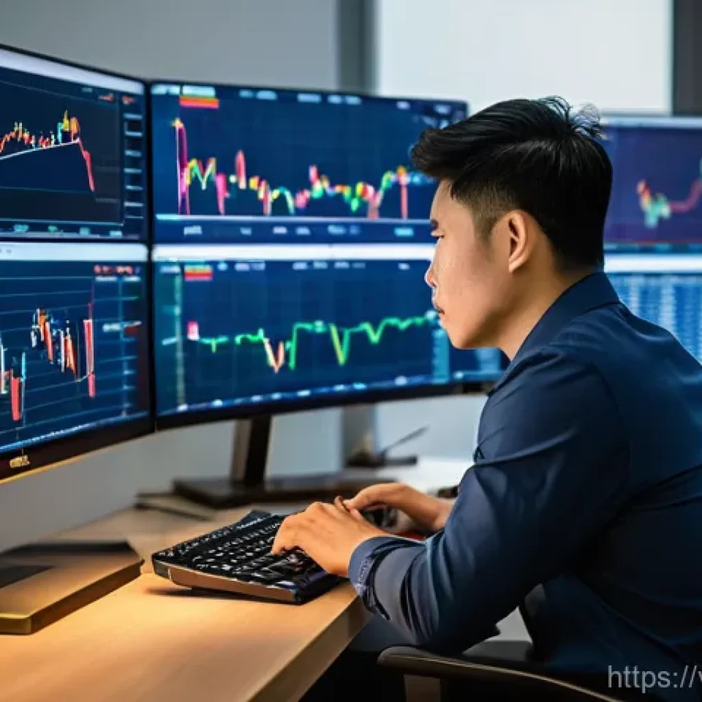 외환관리사와 외환 거래 이론 정리 - **Prompt:** A focused Vietnamese forex trader, a male in his late 20s, with a serious but calm expre...