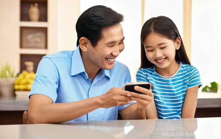 외환관리사 자격증 FAQ - **A Vietnamese Family Celebrating Safe Remittance Receipt:**
    "A heartwarming and bright scene fe...