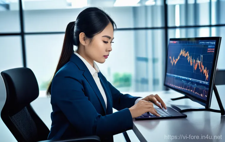 외환관리사와 외환 관리 혁신 사례 - **"A modern Vietnamese financial architect, sharp and focused, in a sleek, high-tech office environm...