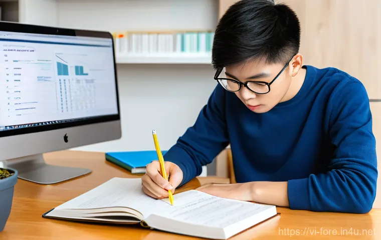 외환관리사 시험 준비 꿀팁 - **Prompt 1: Diligent Student Mastering Foreign Exchange Concepts**
    "A young Vietnamese universit...