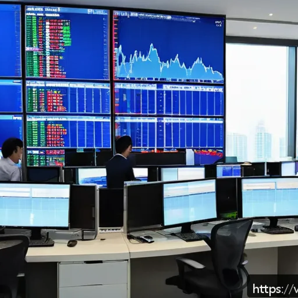 외환관리사 실무 적용 사례 - A modern Vietnamese export company office in Ho Chi Minh City, featuring professionals analyzing rea...