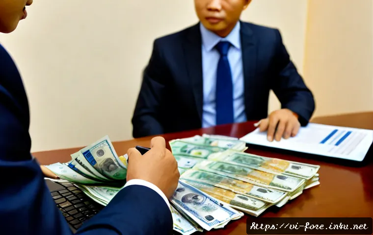 Home 17 외환관리사와 외환 거래 전략 수립 - Photorealistic Vietnamese foreign exchange consultant in a modern Ho Chi Minh City financial office,...
